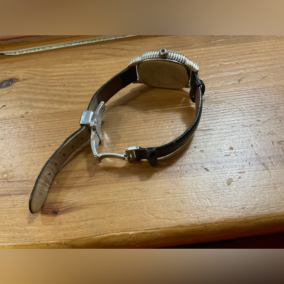 Judith RipkaSterling Silver mother of pearl hearts deployment buckle wrist watch - Picture 8 of 8